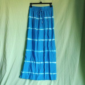 Gorgeous Blue Tie Dye Maxi Skirt NWOT